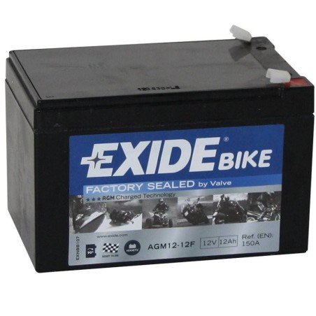 Exide AGM 12-12F | Batería Moto 12V 12Ah