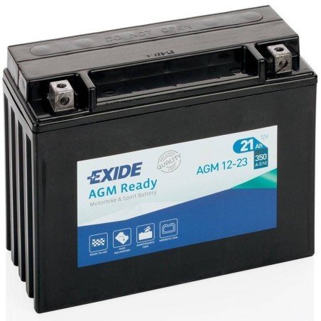 Exide AGM 12-23 | Batería Moto 12V 21Ah