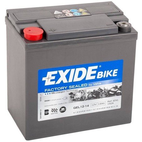 Exide GEL 12-14 | Batería Moto 12V 14Ah