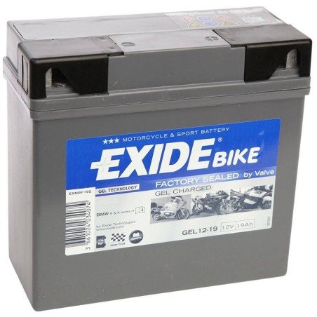 Exide GEL 12-19 | Batería Moto 12V 19Ah