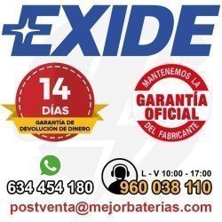 Exide YTX20H-BS | Batería Moto 12V 18Ah AGM