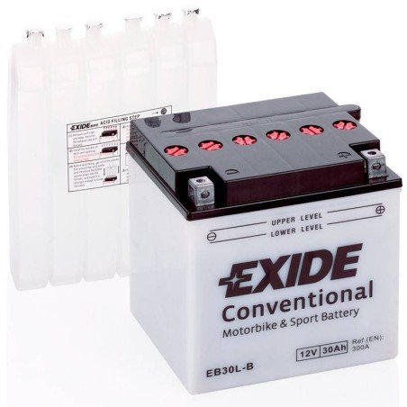 Exide YB30L-B | Batería Moto 12V 30Ah Plomo Abierto