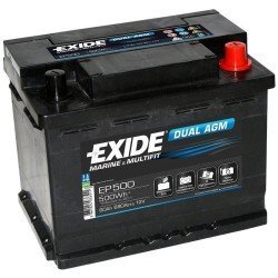 Exide EP500 | Batería 12V 60Ah Dual AGM