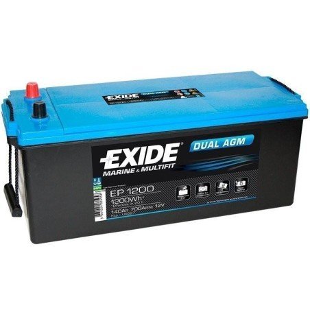 Exide EP1200 | Batería 12V 140Ah Dual AGM