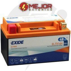 Exide ELTX14H Litio moto | Batería de Litio 48Wh 240A (Con indicador de carga)