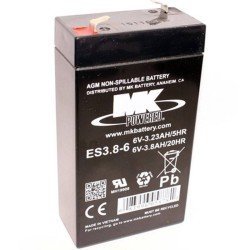 MK Powered ES3.8-6 | Bateria 6V 3.8Ah Serie AGM