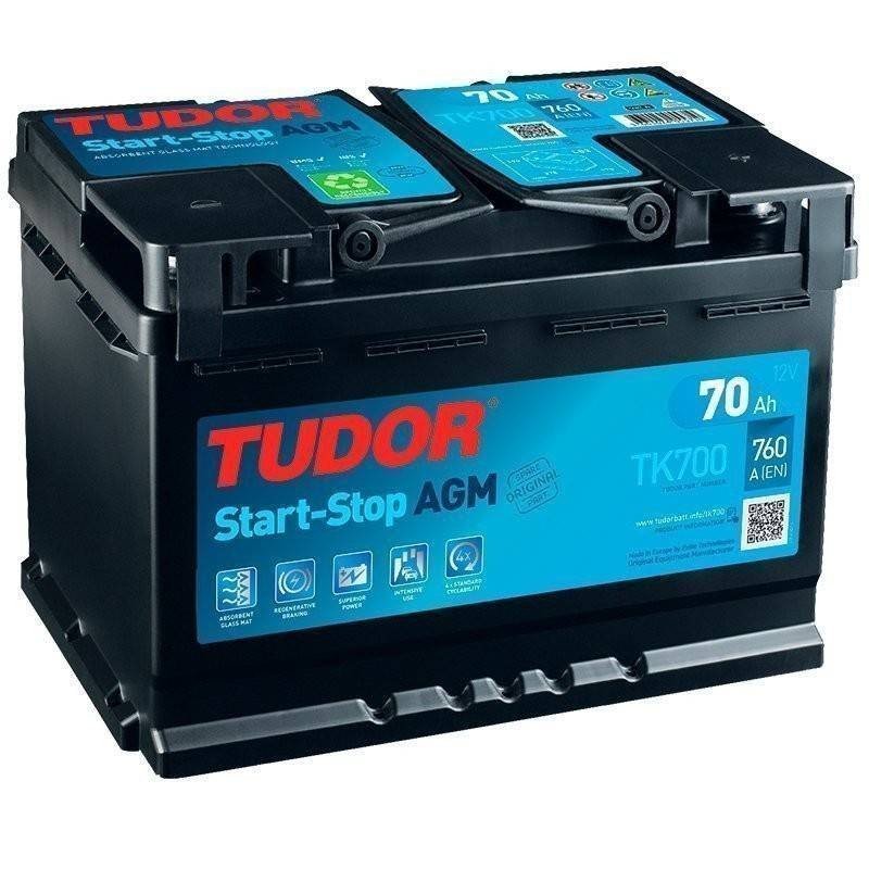Tudor TK700 | Batería 70Ah 760A Start&Stop AGM