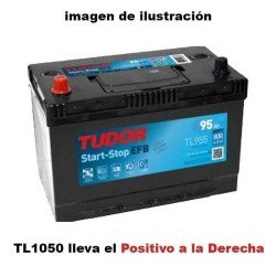 Tudor TL1050 | Batería 105Ah 950A EFB