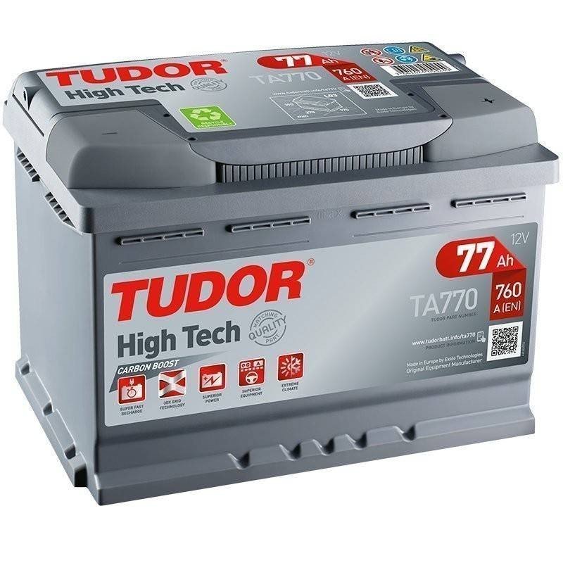 Tudor TA770 | Batería 77Ah 760A High-Tech