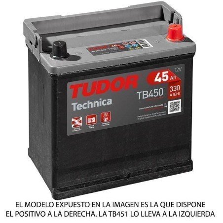 Tudor TB451 | Batería 45Ah 330A Technica