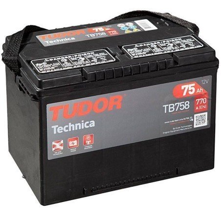 Tudor TB758 | Batería 75Ah 770A Technica